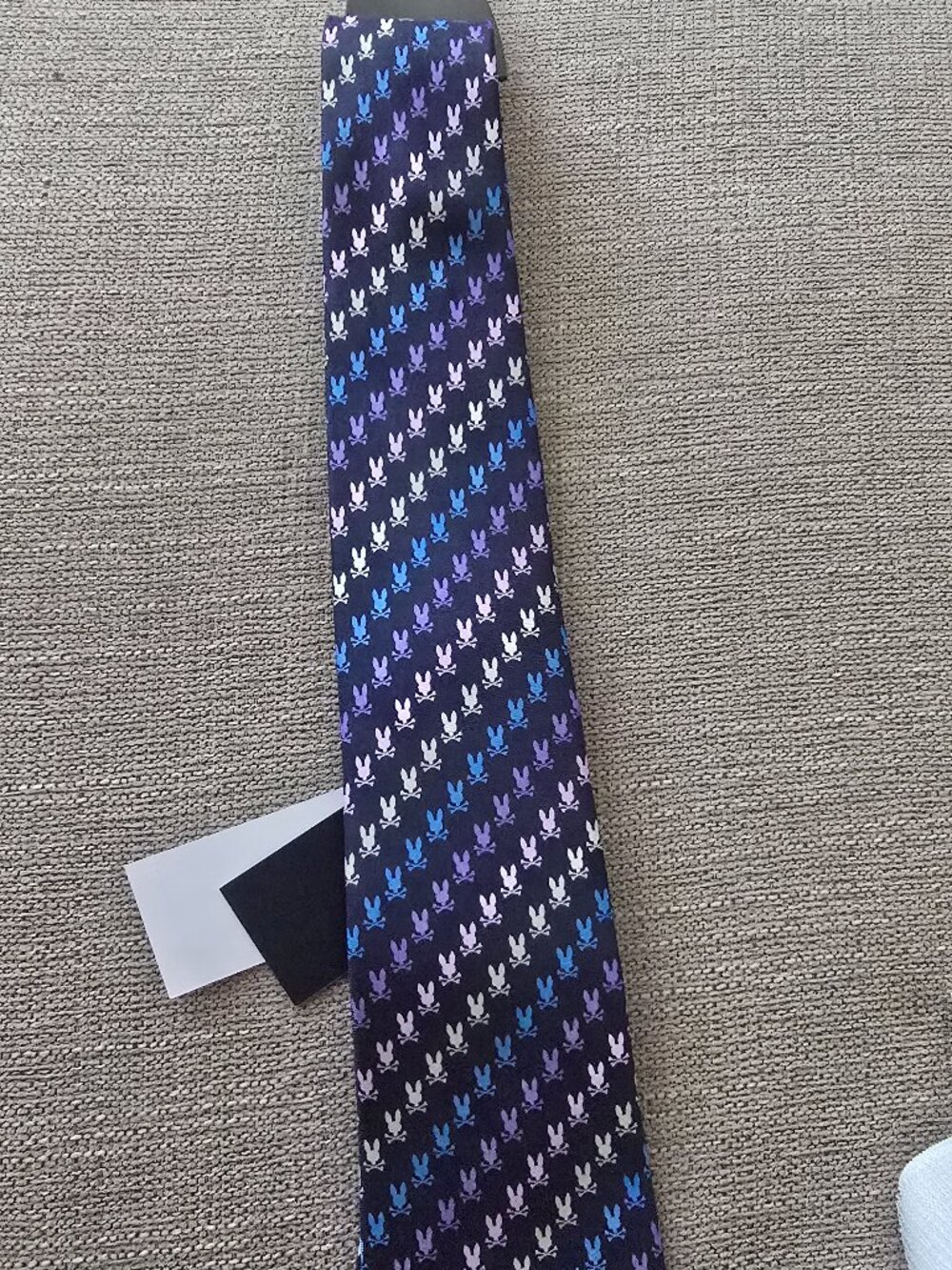 Psycho Bunny Tie 100% Silk English Fabric Made In USA NWT